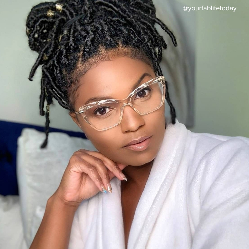 Juliet Crystal Cateye Frame Glasses | ZEELOOL Canada9