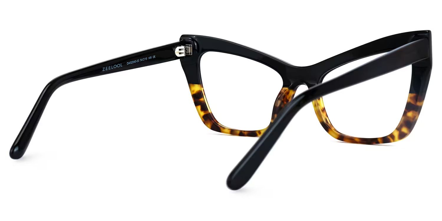 Driscoll Cateye Yellow-Tortoise Glasses | ZEELOOL Canada3