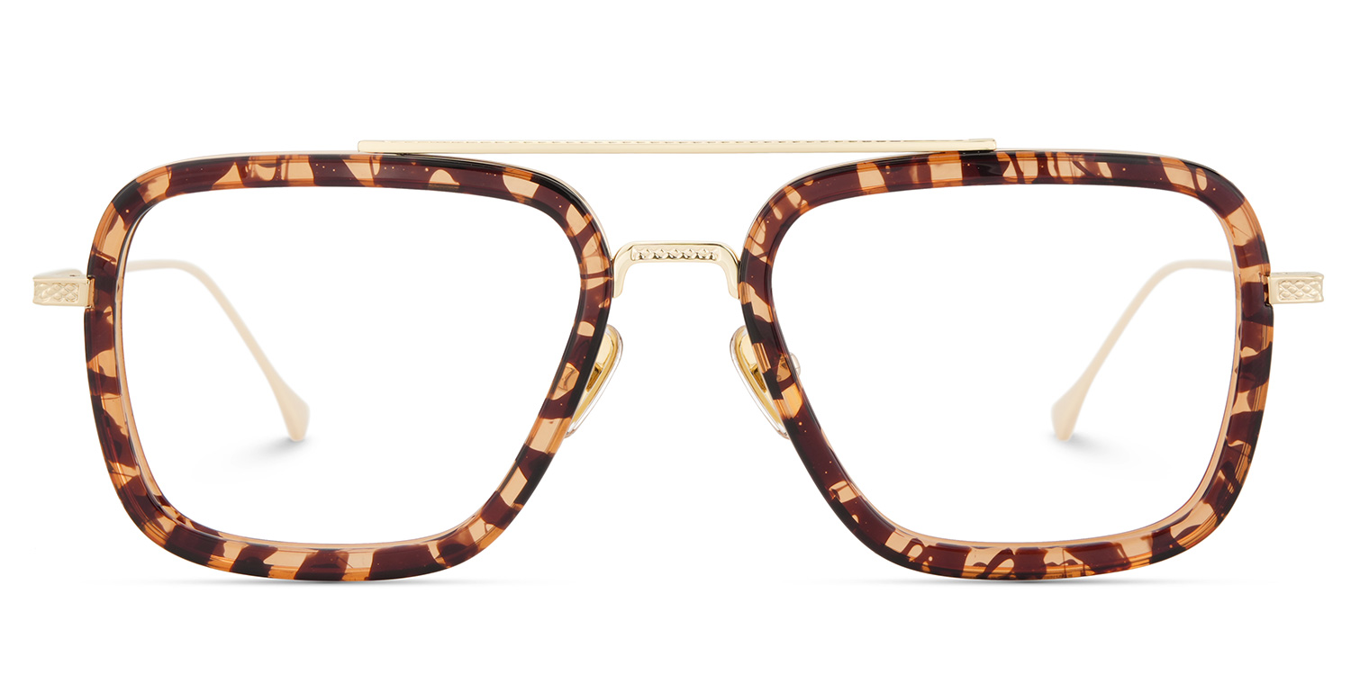 Gifford Rectangle Tortoise Frame Glasses | ZEELOOL Canada1