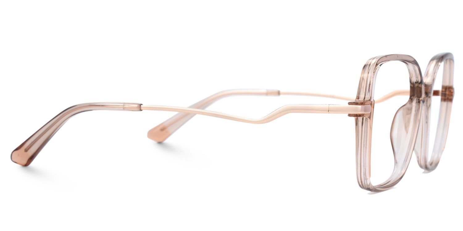 Rendon Beige Square Prescription Glasses | ZEELOOL Canada2