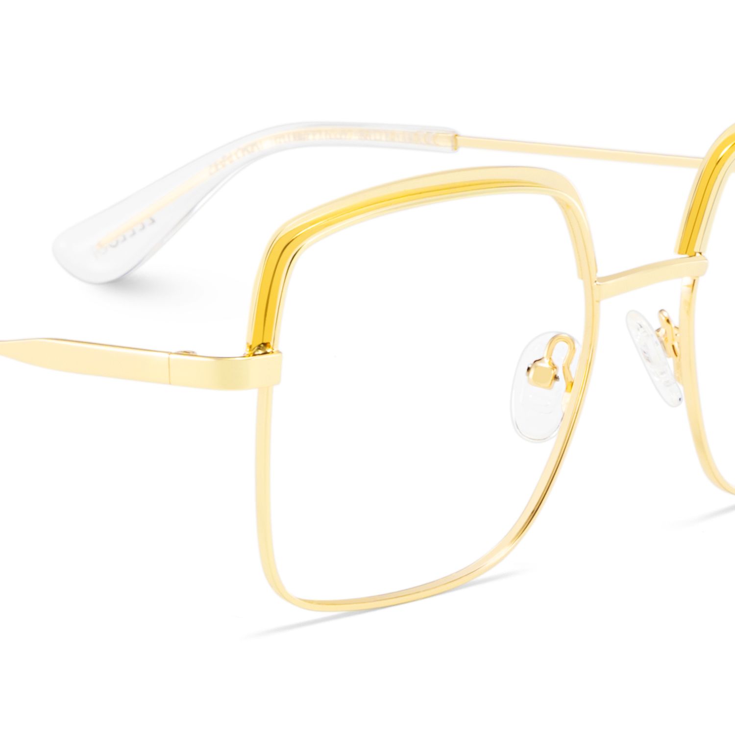 Square Large Metal Glasses Frames- Karan Glasses4