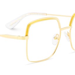 Karan Gold Square Glasses4
