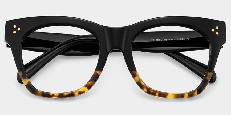 Tandy Rectangle Tortoise Glasses