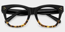 Tandy Tortoise Square Glasses1