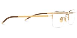 Swerry Rectangle Gold Glasses4