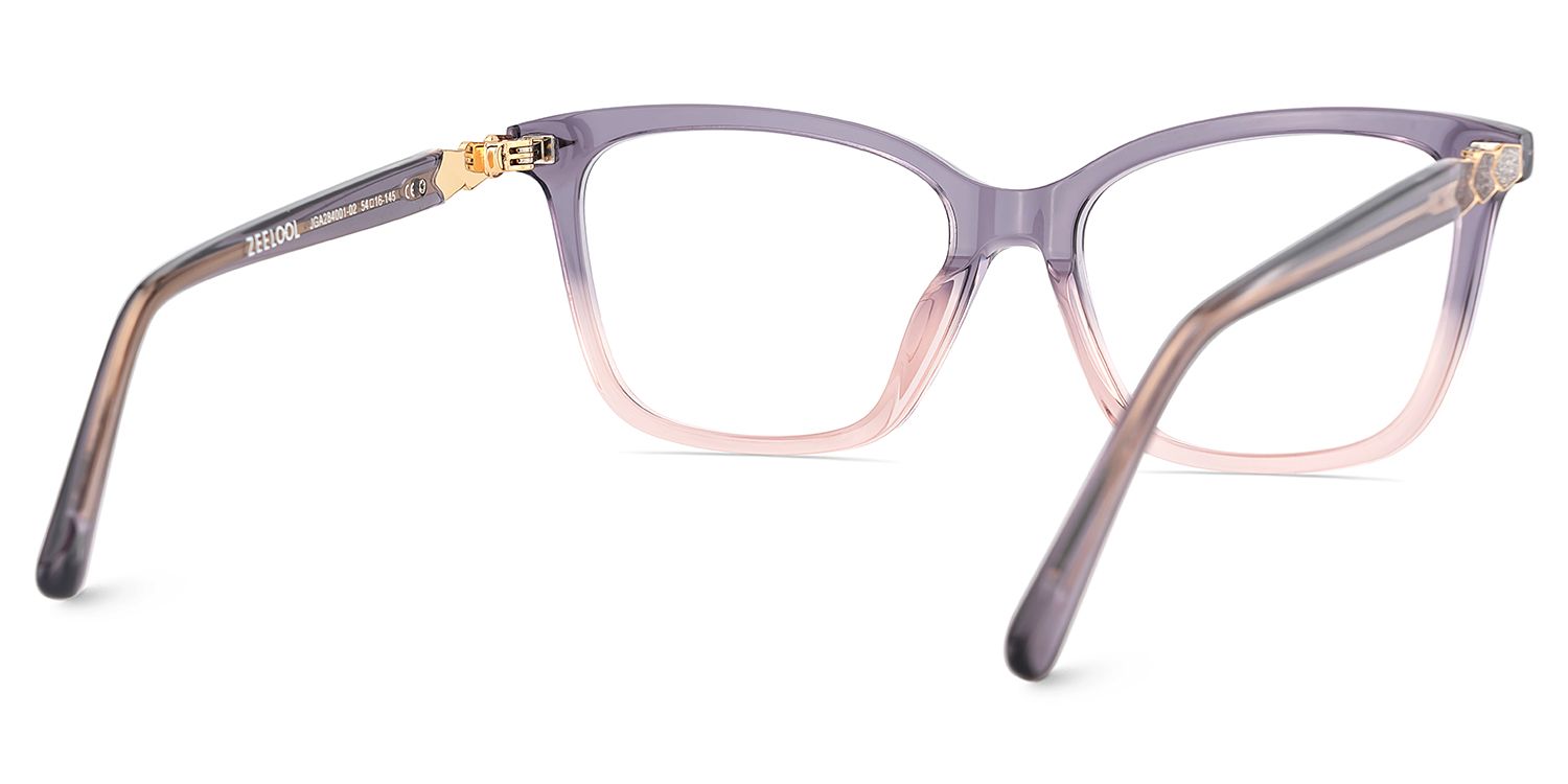 Theo Acetate Two-tone Frame Glasses with Square Shape | ZEELOOL Canada5