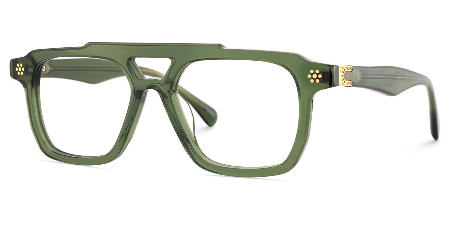 Mercurio Eyeglasses in Aviator Green Frame | ZEELOOL Canada3