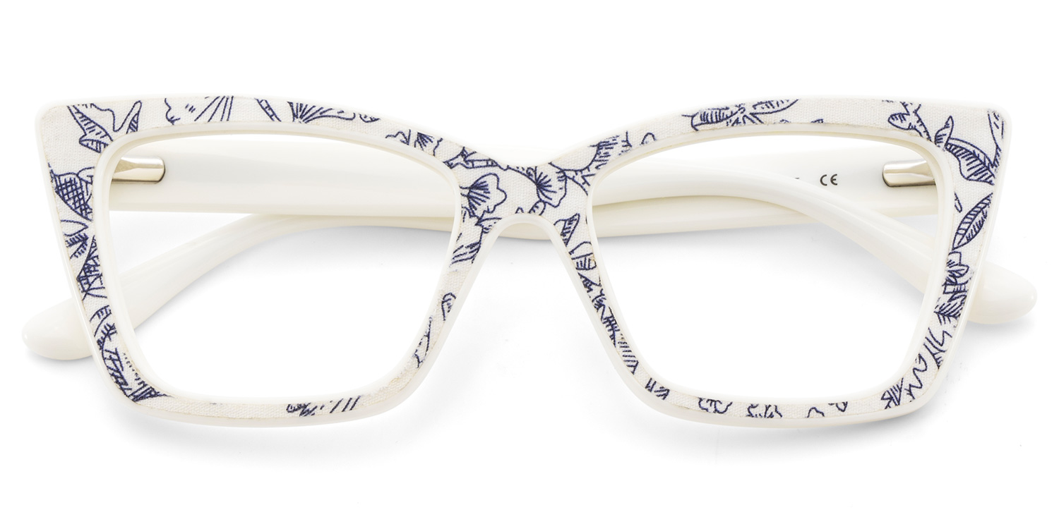 Mcnatt Cateye Blue Floral Glasses2