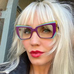 Verdejo Purple Geometric Glasses5