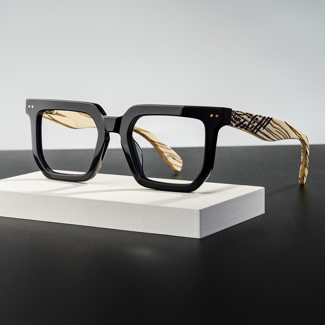 Shontay Square Black Glasses