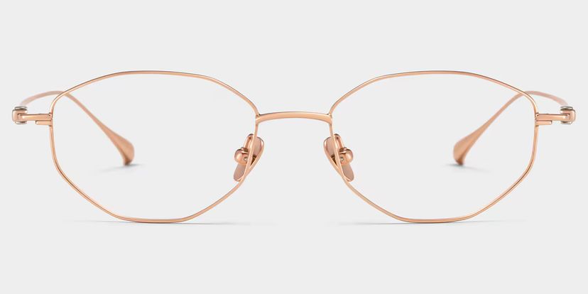 Everett Geometric Gold Glasses