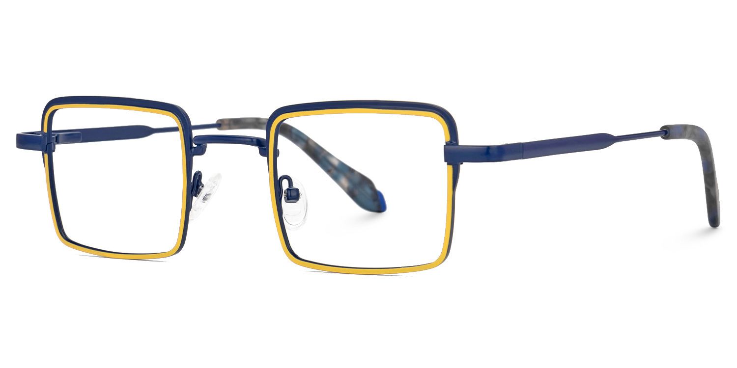 Rachele Yellow Eyeglasses with Square Shape | ZEELOOL Canada1