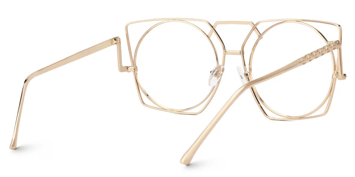 Ybarra Geometric Gold Glasses | ZEELOOL Canada3