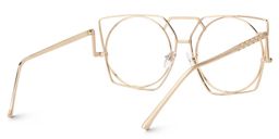 Ybarra Geometric Gold Glasses3