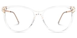 Shamim Round Clear Glasses0