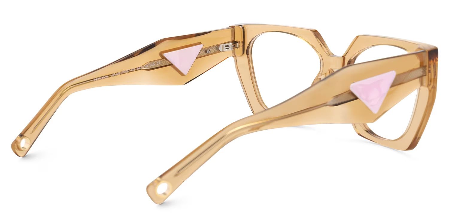 Geometric Rodgers Beige Glasses deals -Zeelool Glasses3