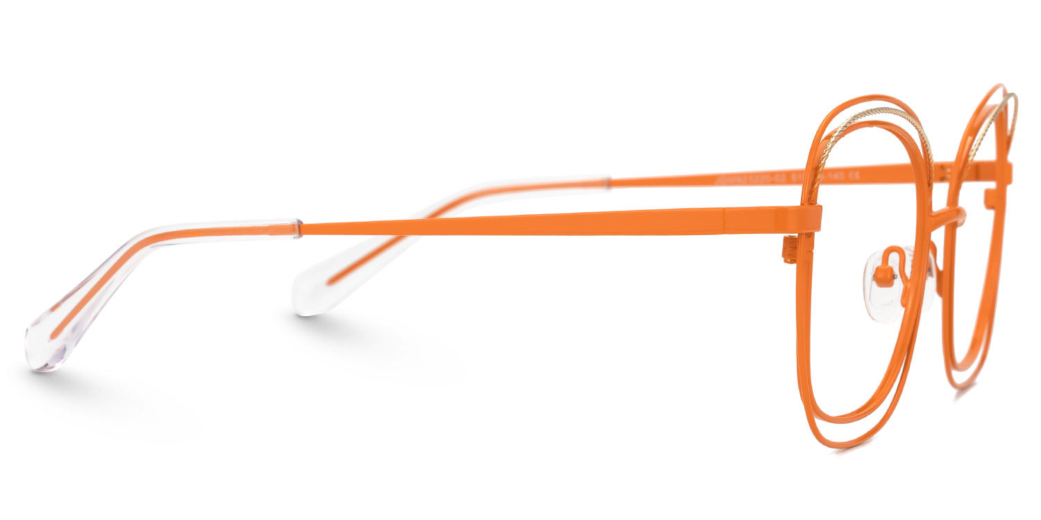 Dilcia Square Orange Glasses2