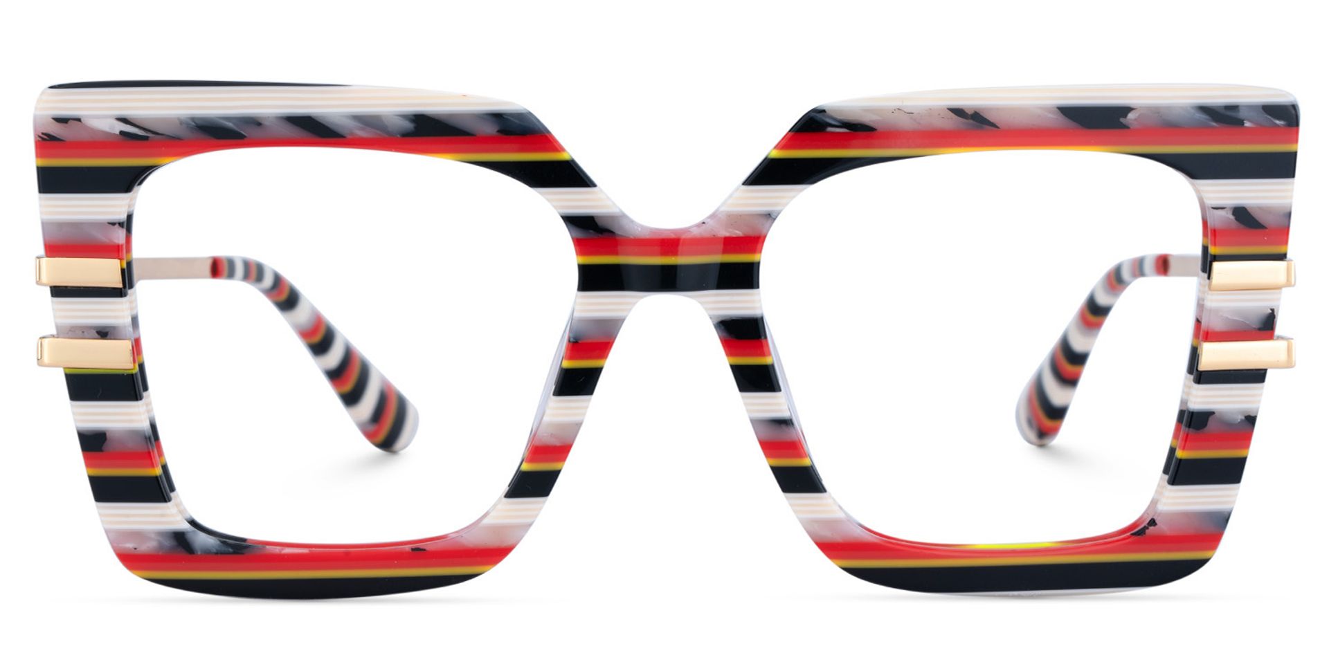Best Women's Frames For Thick Lenses With Rainbow Stripes0
