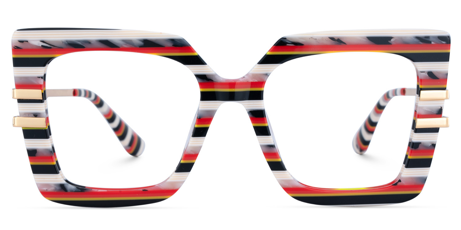 Best Women's Frames For Thick Lenses With Rainbow Stripes0