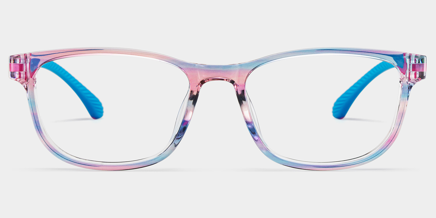 Robin Rectangle Blue Pink Frame Eyeglasses for Pre-tweens0