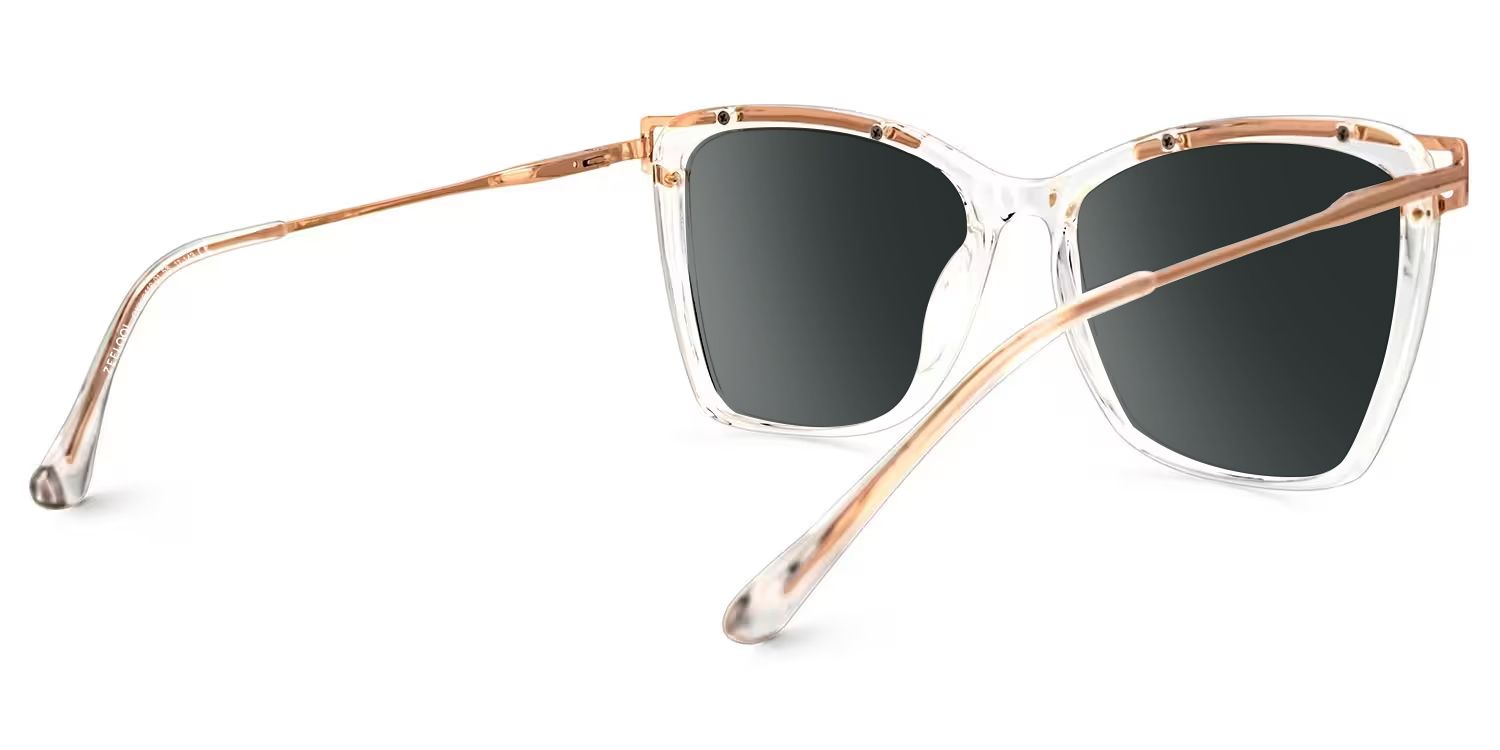 Krystle Square Clear Frame Sunglasses | ZEELOOL Canada3