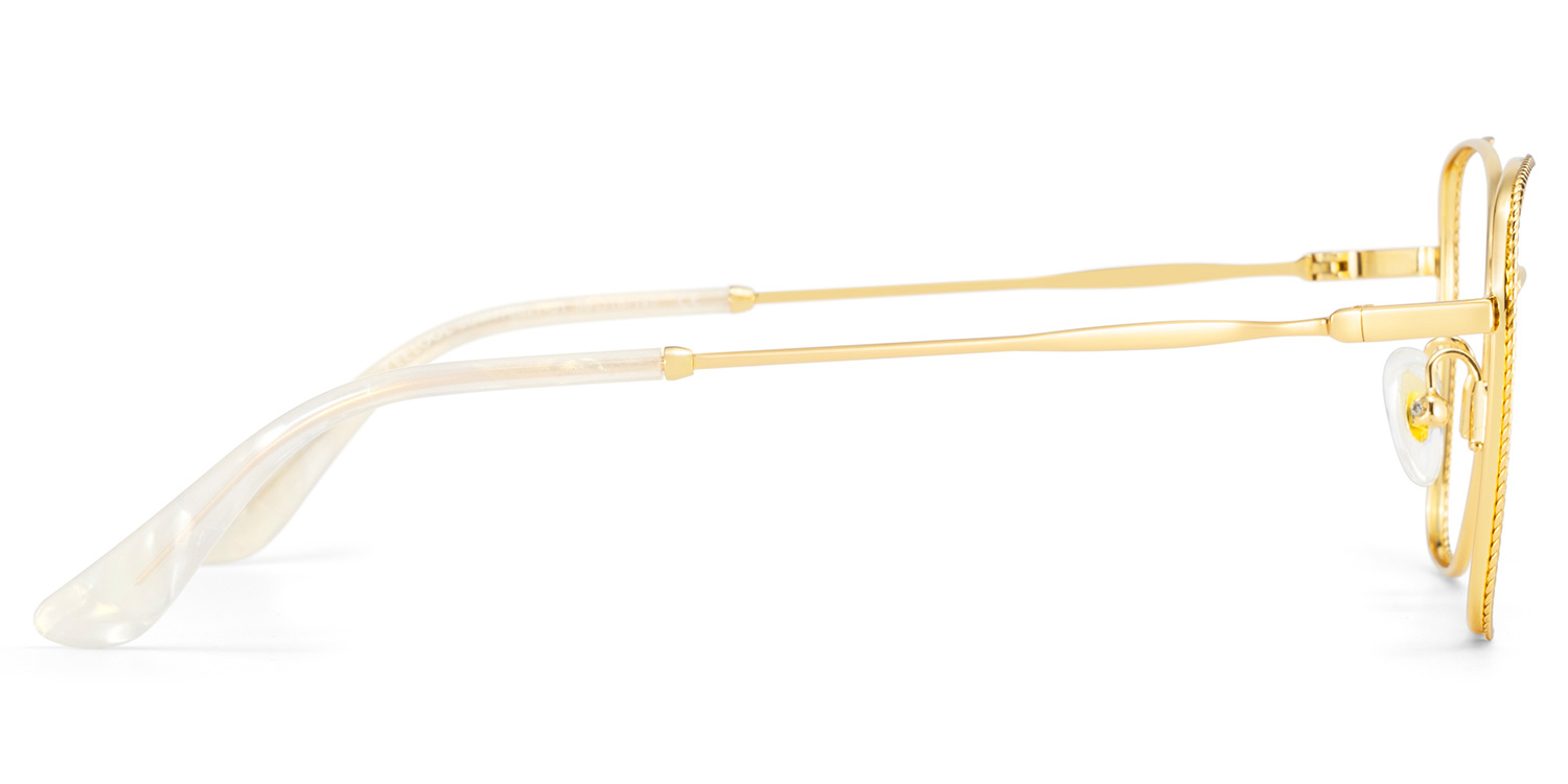 Kai Eyeglasses in Butterfly Gold Frame | ZEELOOL Canada5