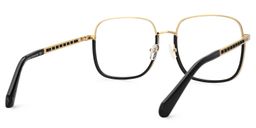 Perfecta Square Black Glasses3