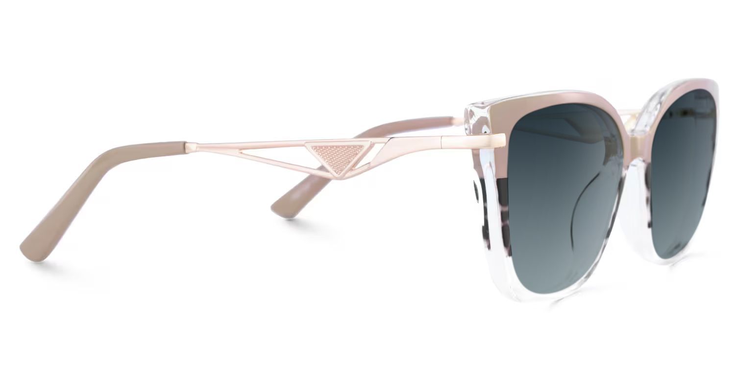 Cateye Shape Blue Light Blocking Glasses with Three Color Blocking3