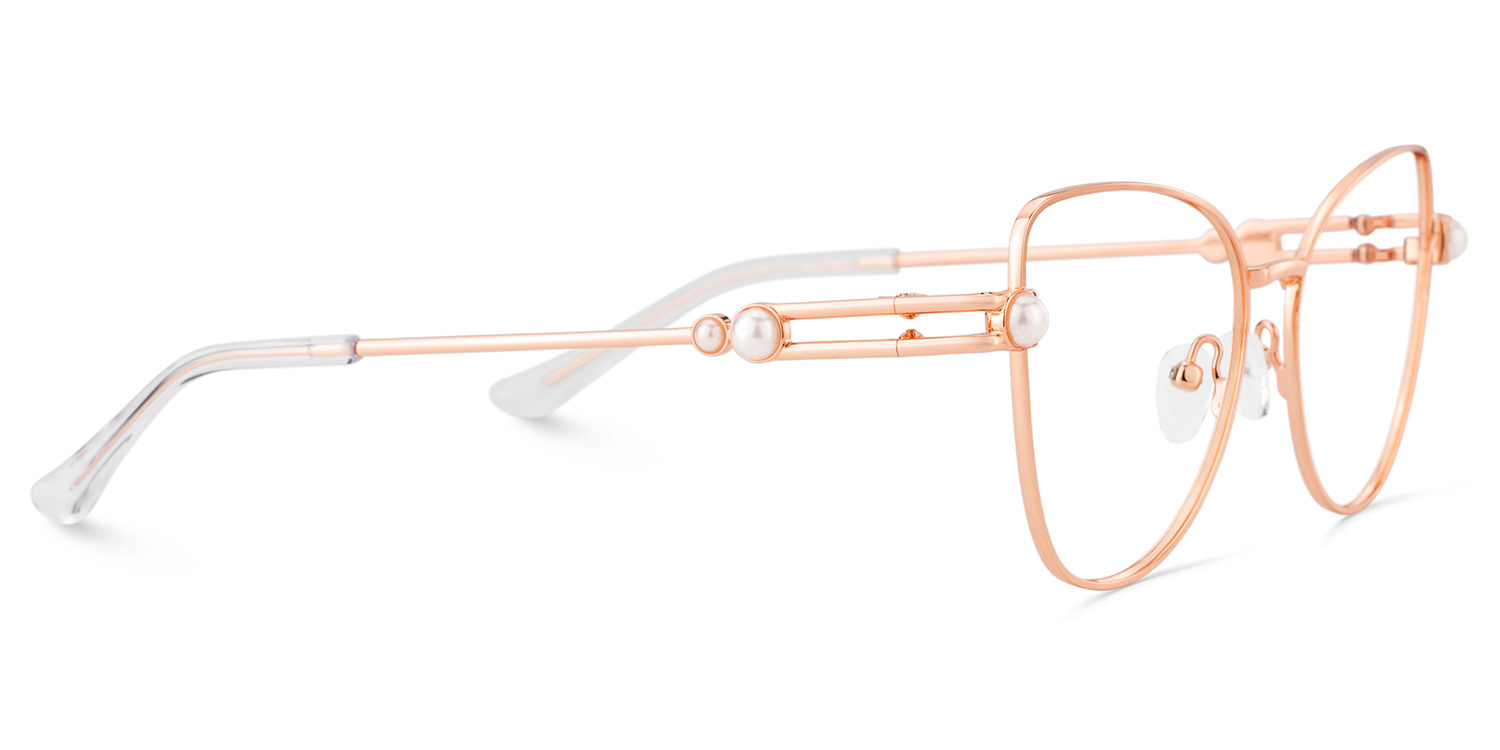 Gaga Cat eye Rose Gold Glasses3