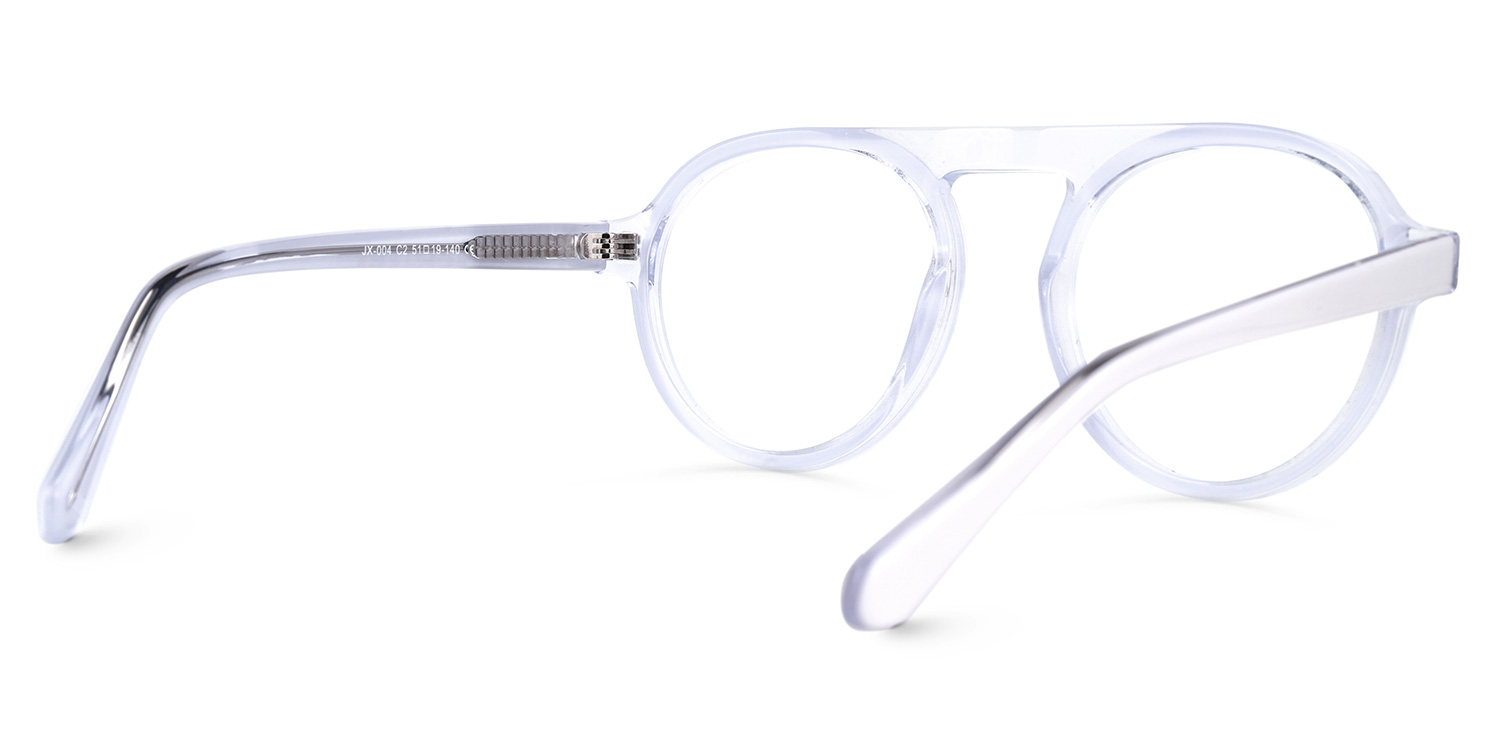 Gallardo Aviator White Glasses3