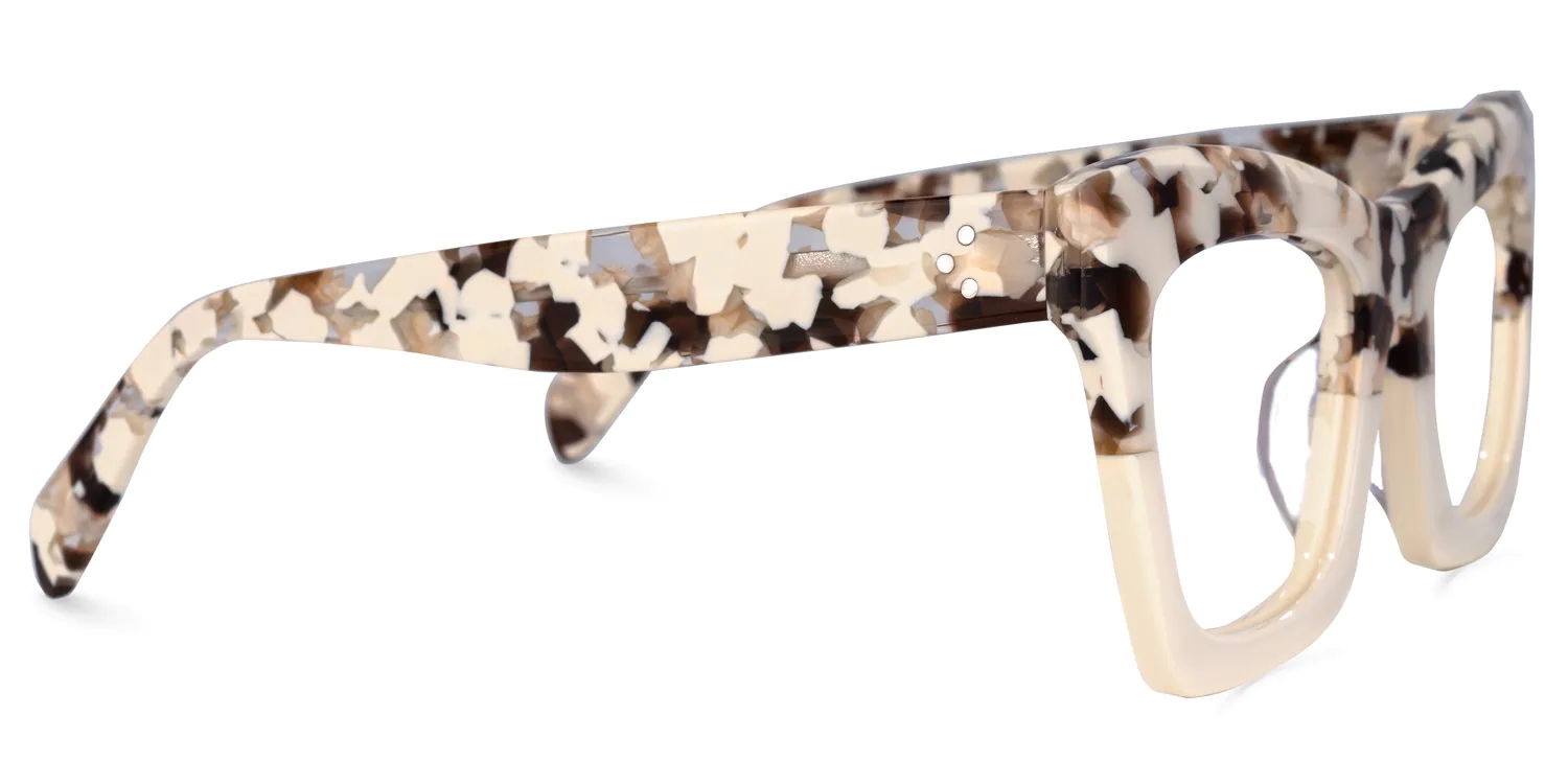 Benitez Square Two-Tone Glasses2