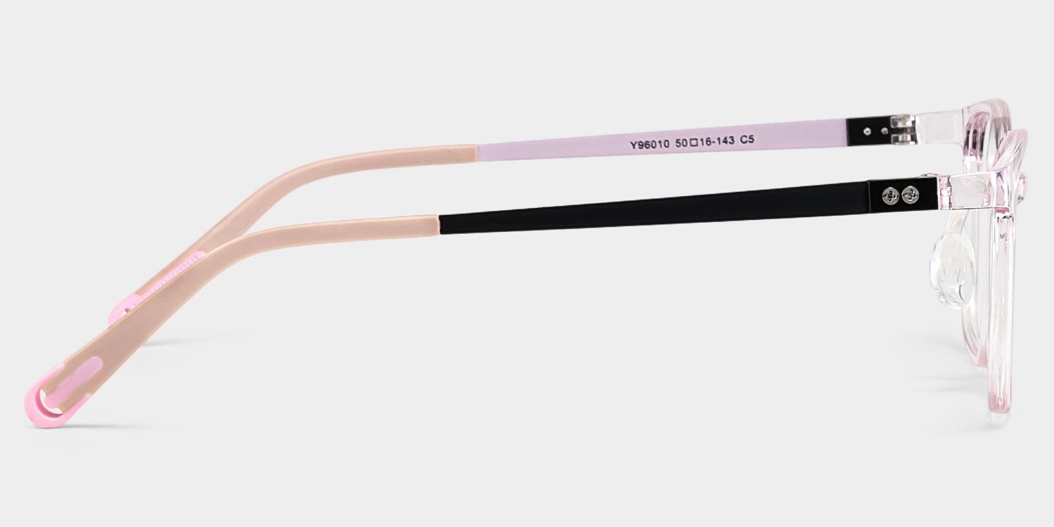 Lane Rectangle Pink Clear Glasses3