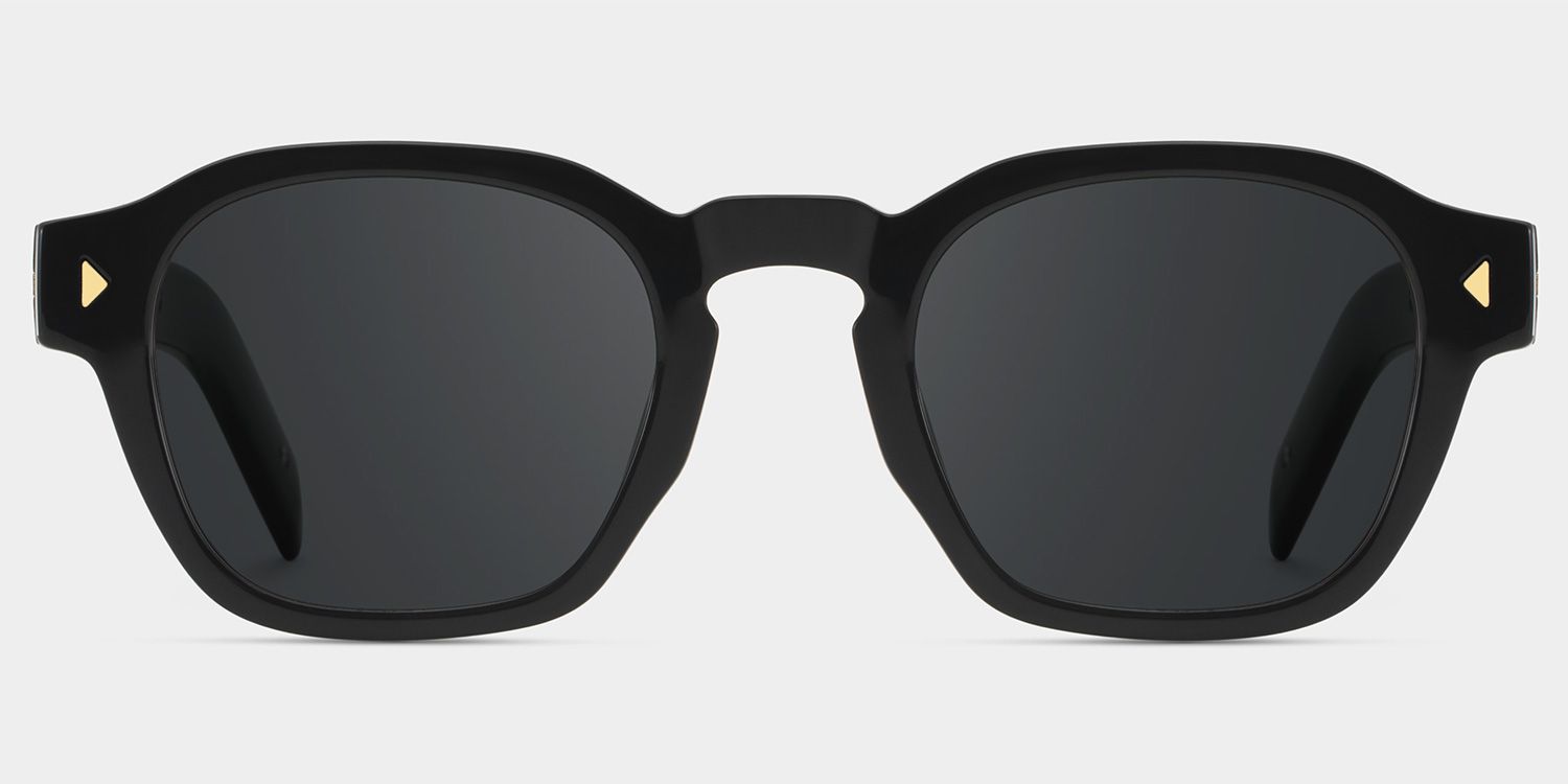 Leilani Rectangle Black Full Rim Sunglasses | ZEELOOL CA0