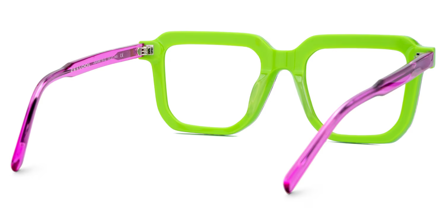 Buy Green Frame with Purple Arms Zach Glasses Online3