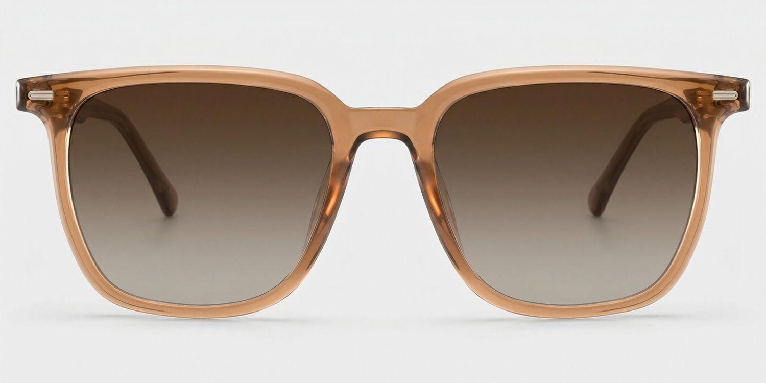 Eliza Square Light Brown Full Rim Sunglasses | ZEELOOL CA0
