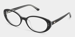 Lennon Black Oval Glasses3