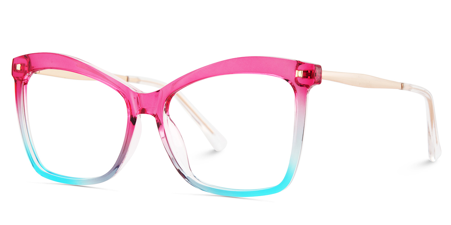 Pink-Blue Color Eyeglasses for Isaebella Frame Glasses | ZEELOOL Canada2