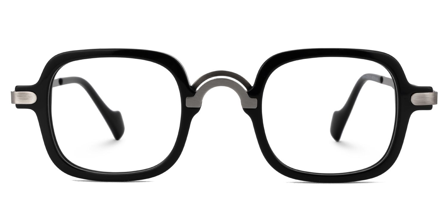 Fonrose Square Mixed-Materials Full-Frame Eyeglasses | ZEELOOL Canada0
