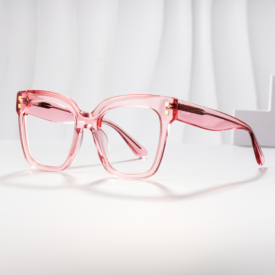 Minguela Square Pink Glasses0