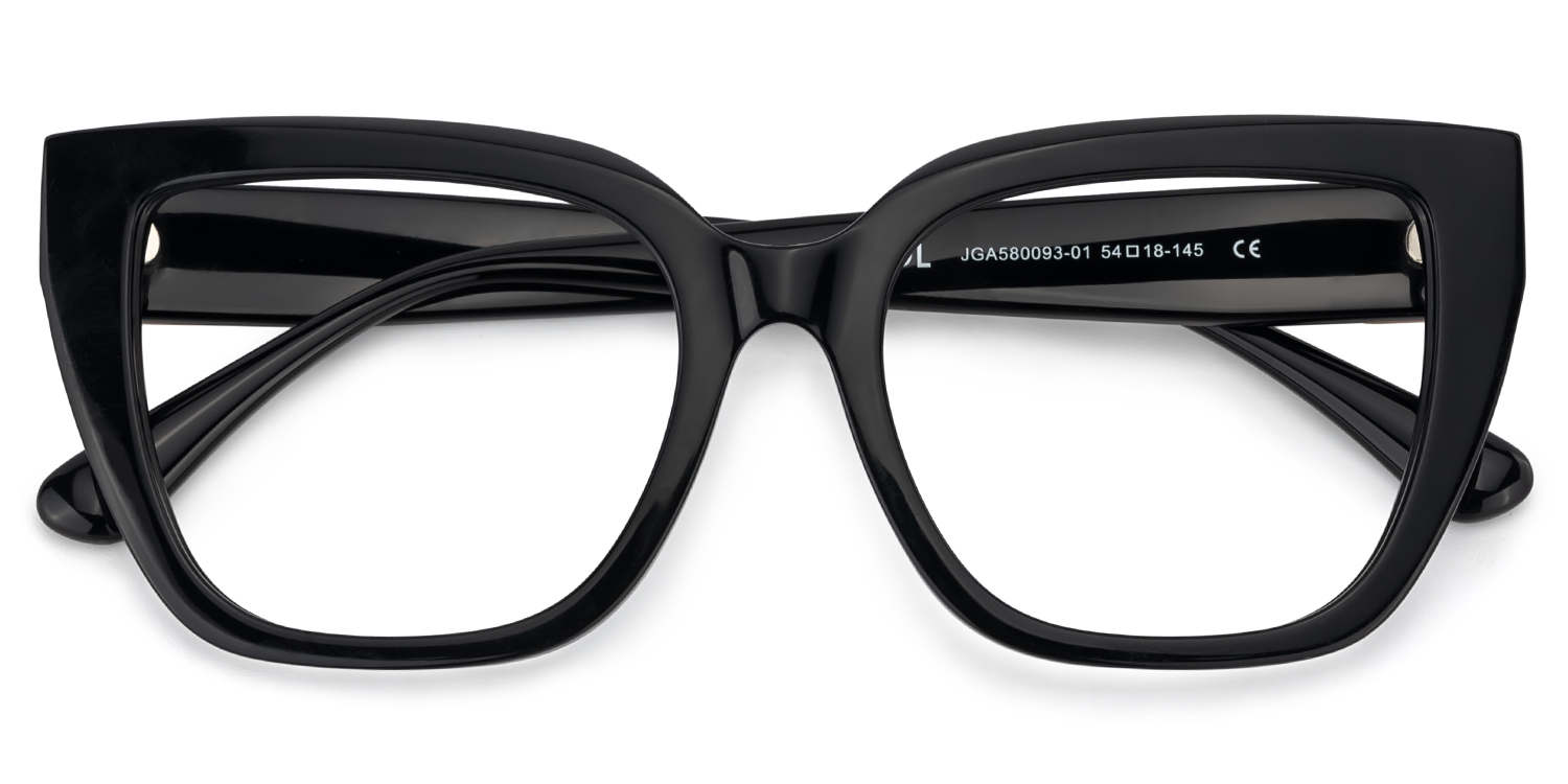 Square Frame Black Glasses on Sale2