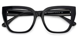 Tamarrah Black Cat eye Glasses2