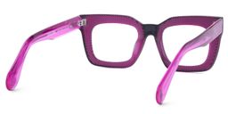 Keisa Square Purple Glasses4