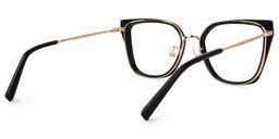 Martine Square Black Glasses3