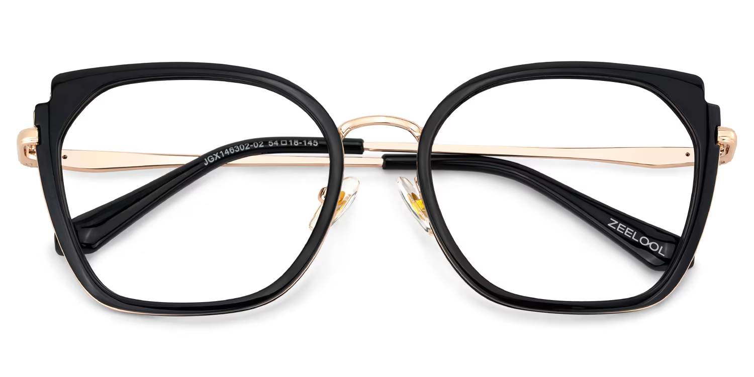 Murcia Square Black Glasses2