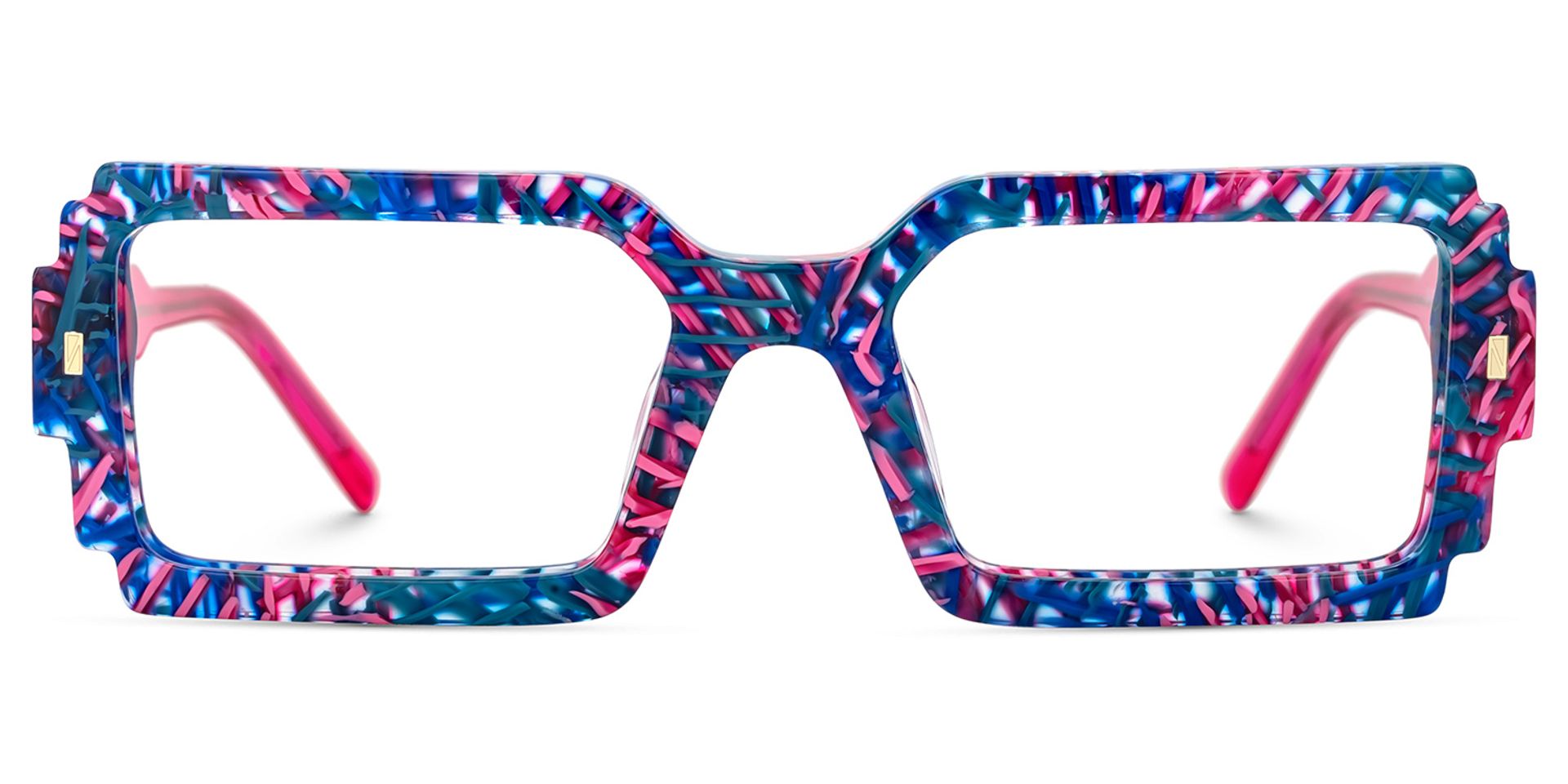 Frederick Bright Color Bold Rectangle Glasses | ZEELOOL Canada0