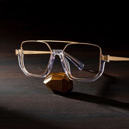 Oromiya Aviator Clear Glasses2