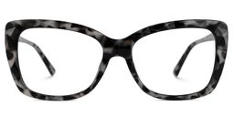 Edna Cateye Gray-Tortoise Glasses0