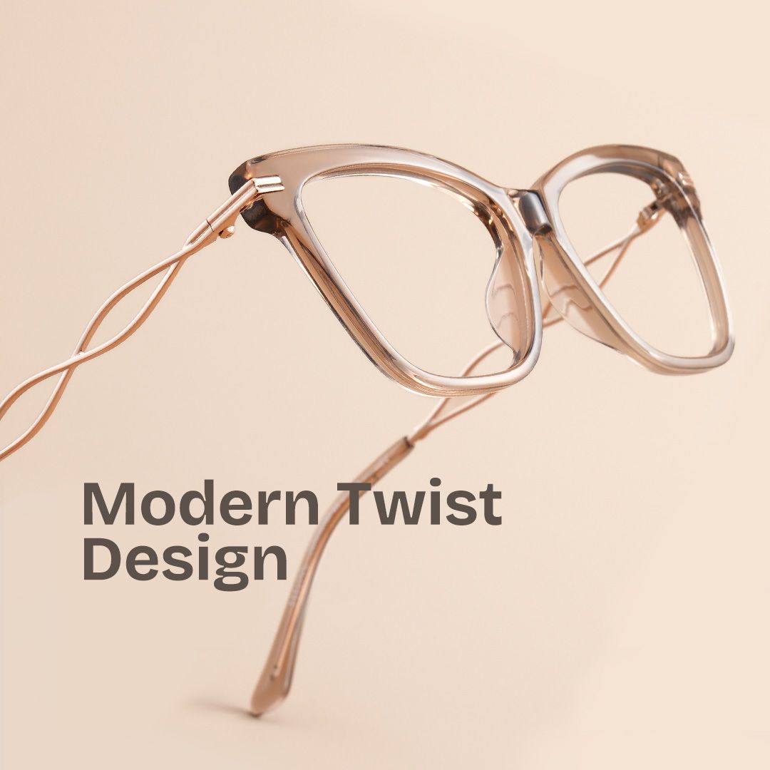 Mason Eyeglasses in Cat Eye Beige Frame | ZEELOOL Canada1