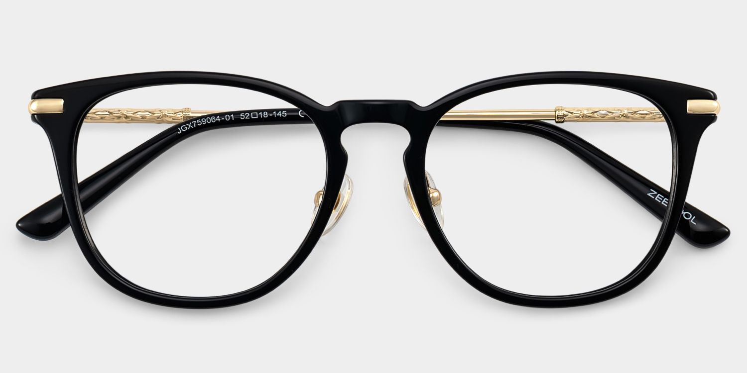 Laura Black Frame Glasses with Square Frame Online | ZEELOOL2