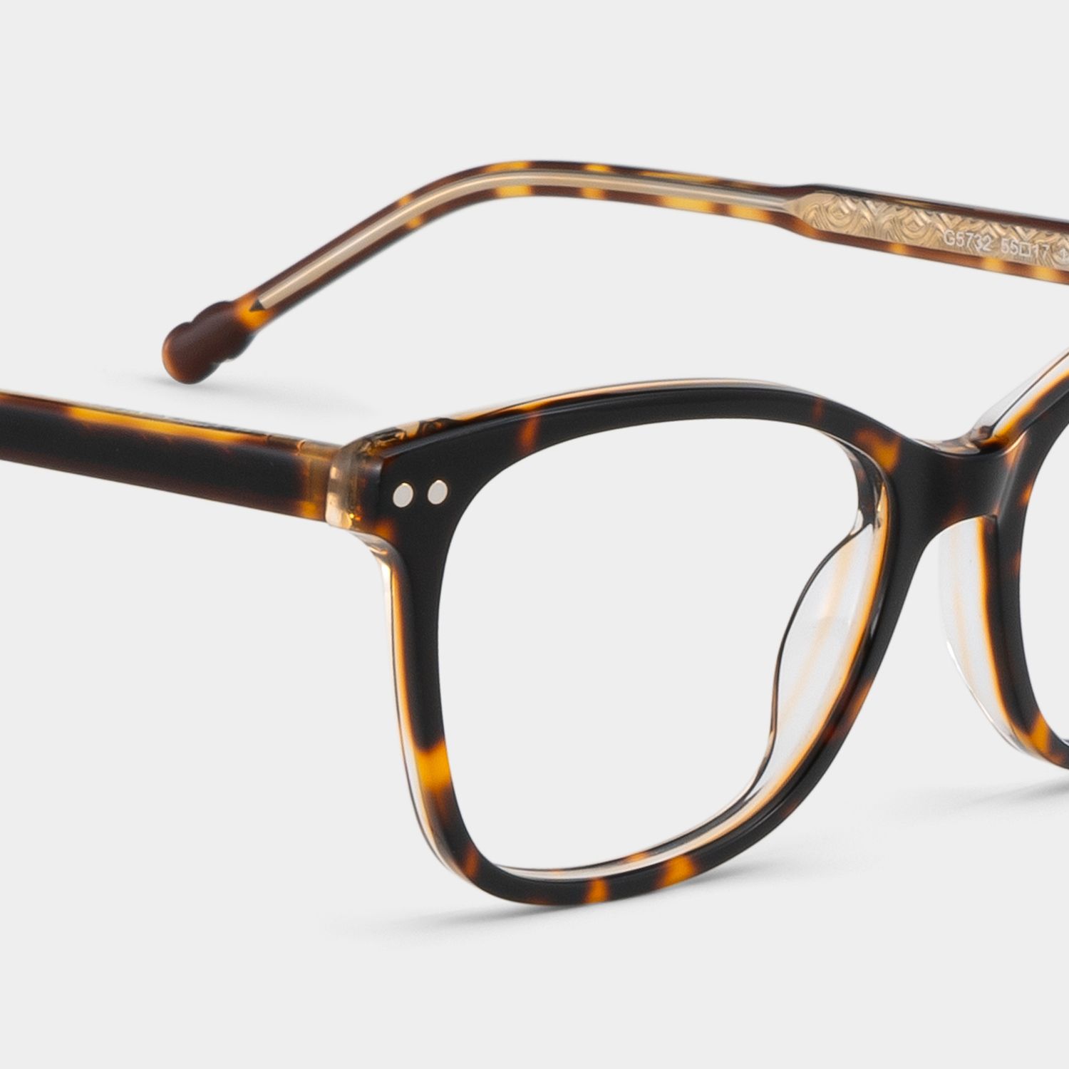 Marigold tortoise rectangle eyeglasses Online | ZEELOOL5
